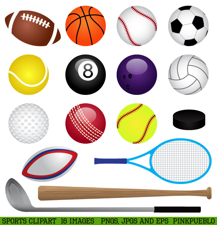 Popular items for sports clipart 