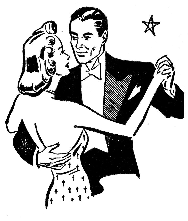 dancing-couple-vintage-GraphicsFairy | dance | Clipart library