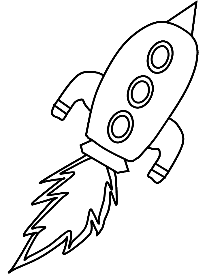 Joyful Coloring With Space ship Coloring Pages