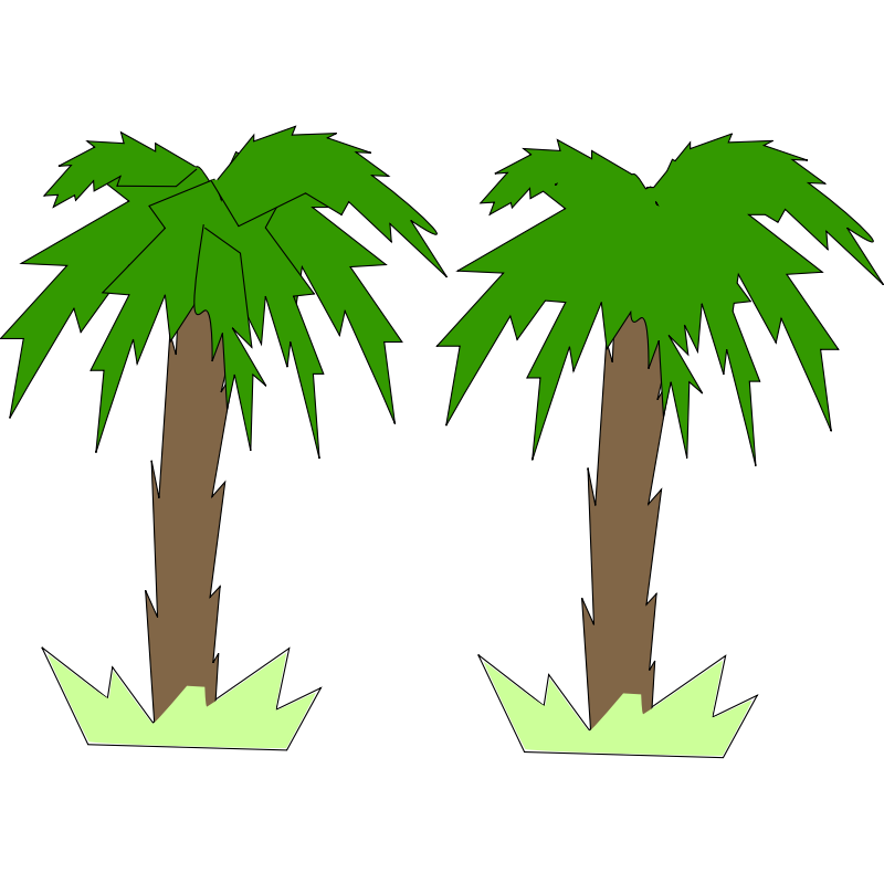 Clipart - Toon Palm Tree
