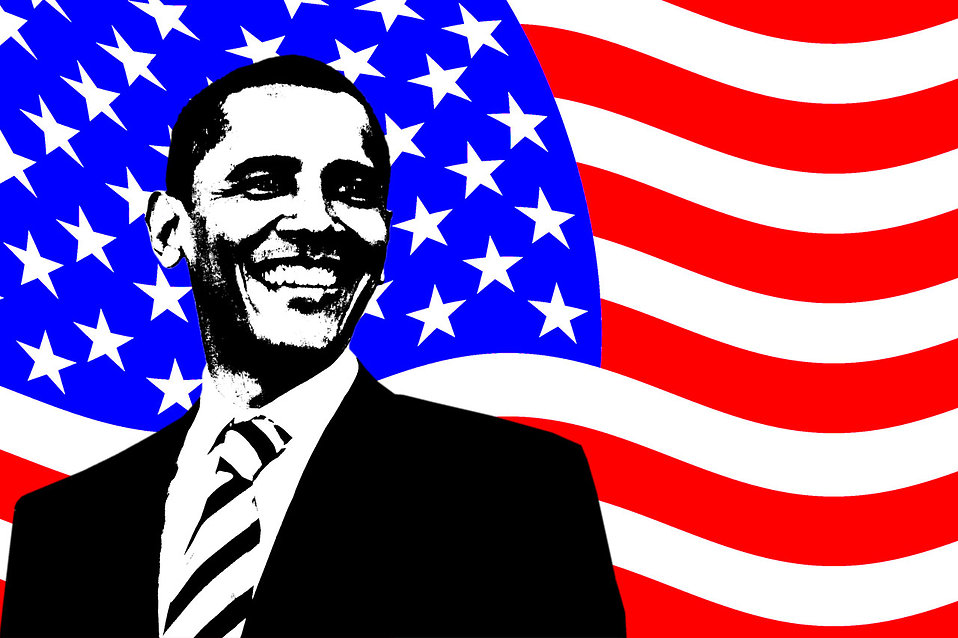 Free Stock Photos | An illustration of Barack Obama with an 