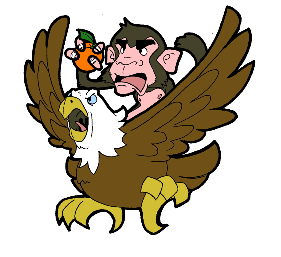 Orange Monkey Eagle by J-Cartoons on Clipart library