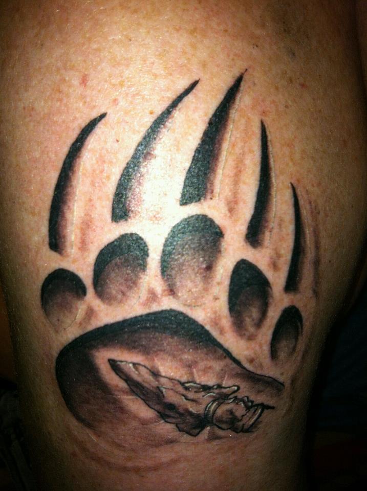 bear claw scratch tattoo - Clip Art Library