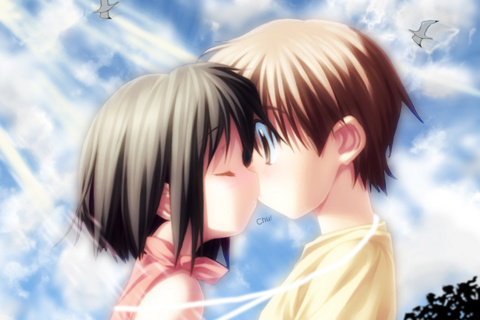 cute anime couples in love - Clip Art Library