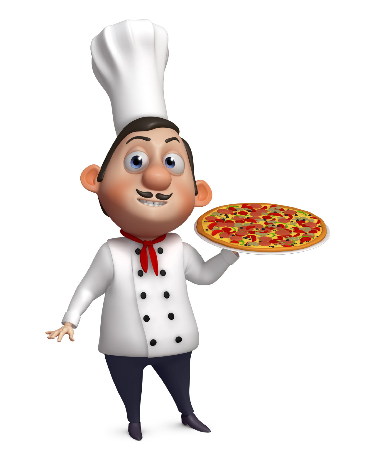 Joey Bonifacio � 3d chef with a pizza