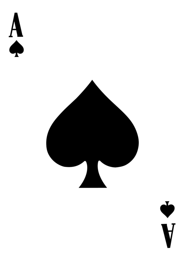 Ace of Spades template by Leeanix on Clipart library