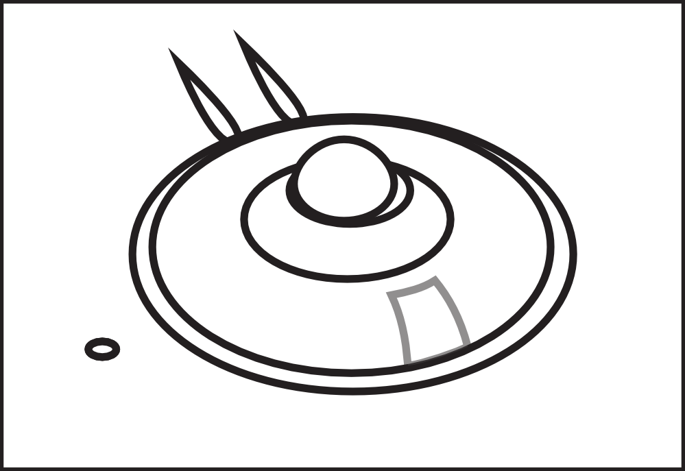 flying saucer hunky dory SVG colouringbook.