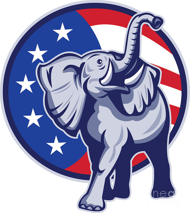 free clipart republican elephant - photo #32