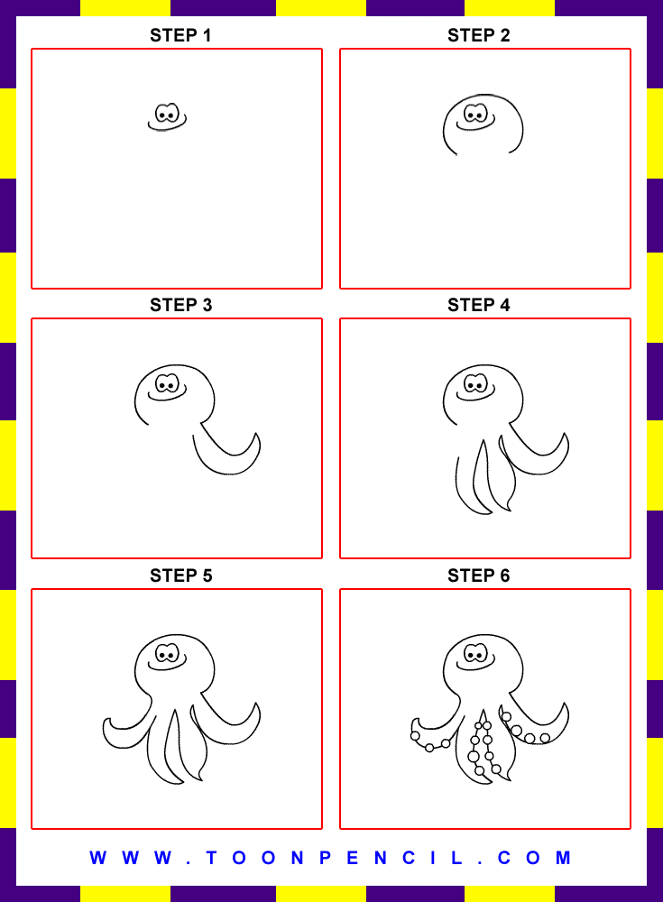 Simple Octopus Drawing For Kids Images  Pictures - Becuo