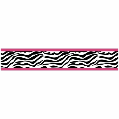 Zebra Wallpaper Border 4 Colors | Girls Canopy Beds  Canopy Bed 