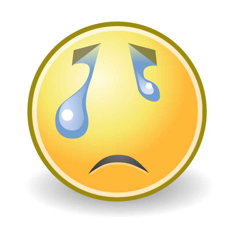 Clipart - tango face crying