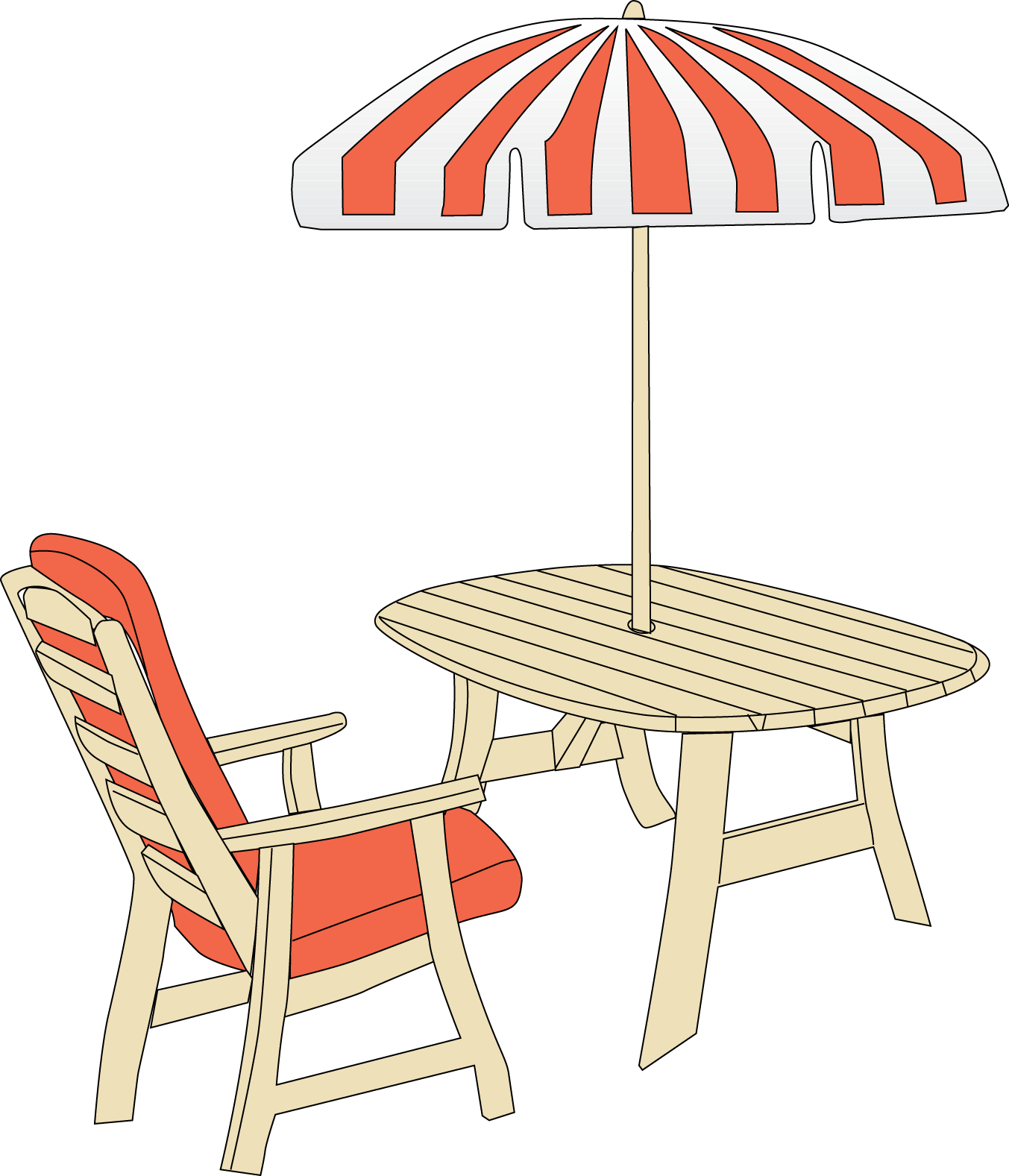 free clipart outdoor furniture - photo #8
