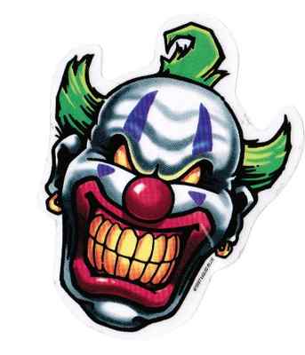 Wicked Clowns decal sticker 4.5? Evil  Mean Insane Clown Posse 