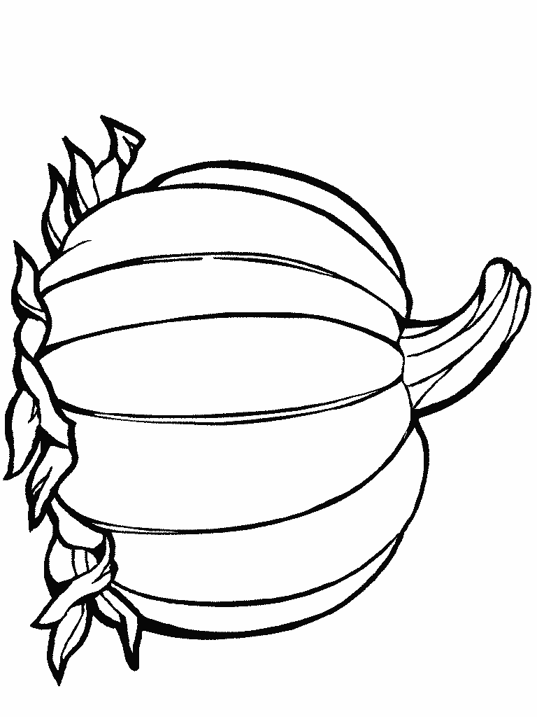 pumpkin outline Colouring Pages