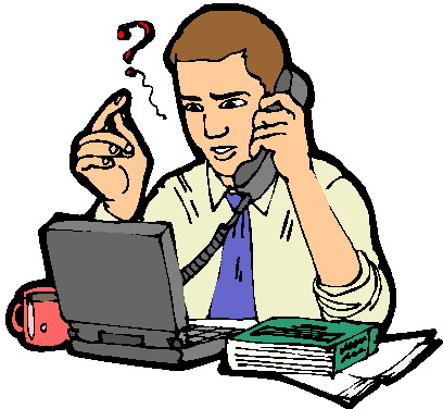 telephonic interview clipart