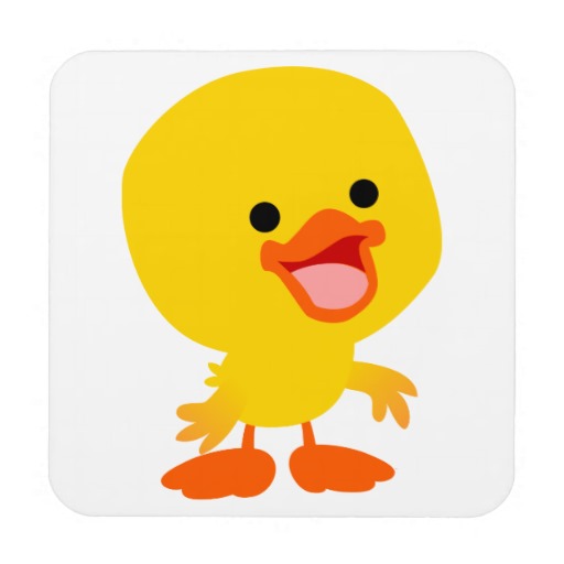 Cute Cartoon Baby Duck - Clipart library