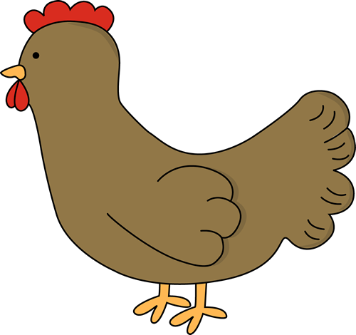 Brown Chicken Clip Art - Brown Chicken Image