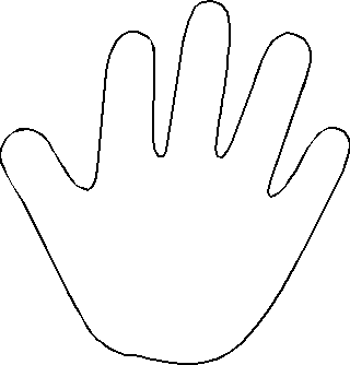 Printable Handprint Template - Clipart library