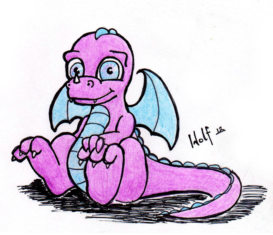 Purple Baby Dragon by MistaWolf on Clipart library