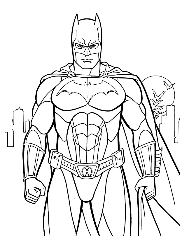 batman printable coloring pages