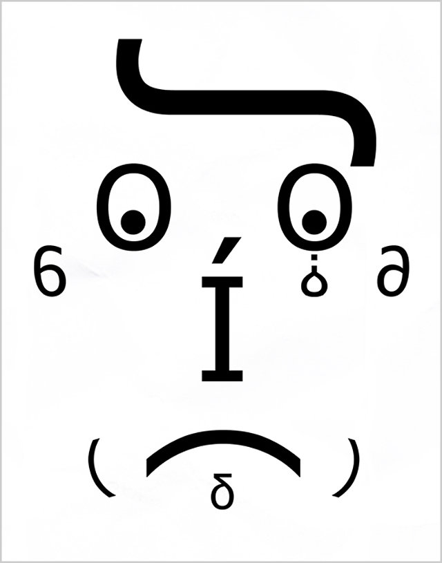 A Face Drawn Using Only Letters From Comic Sans | Co.Design 