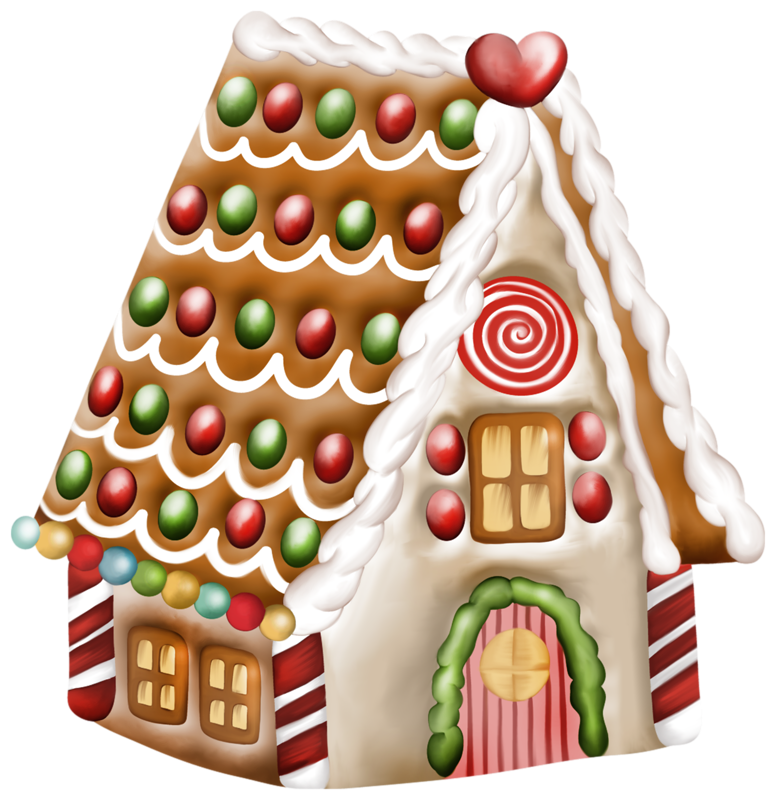 Transparent Gingerbread House PNG Clipart