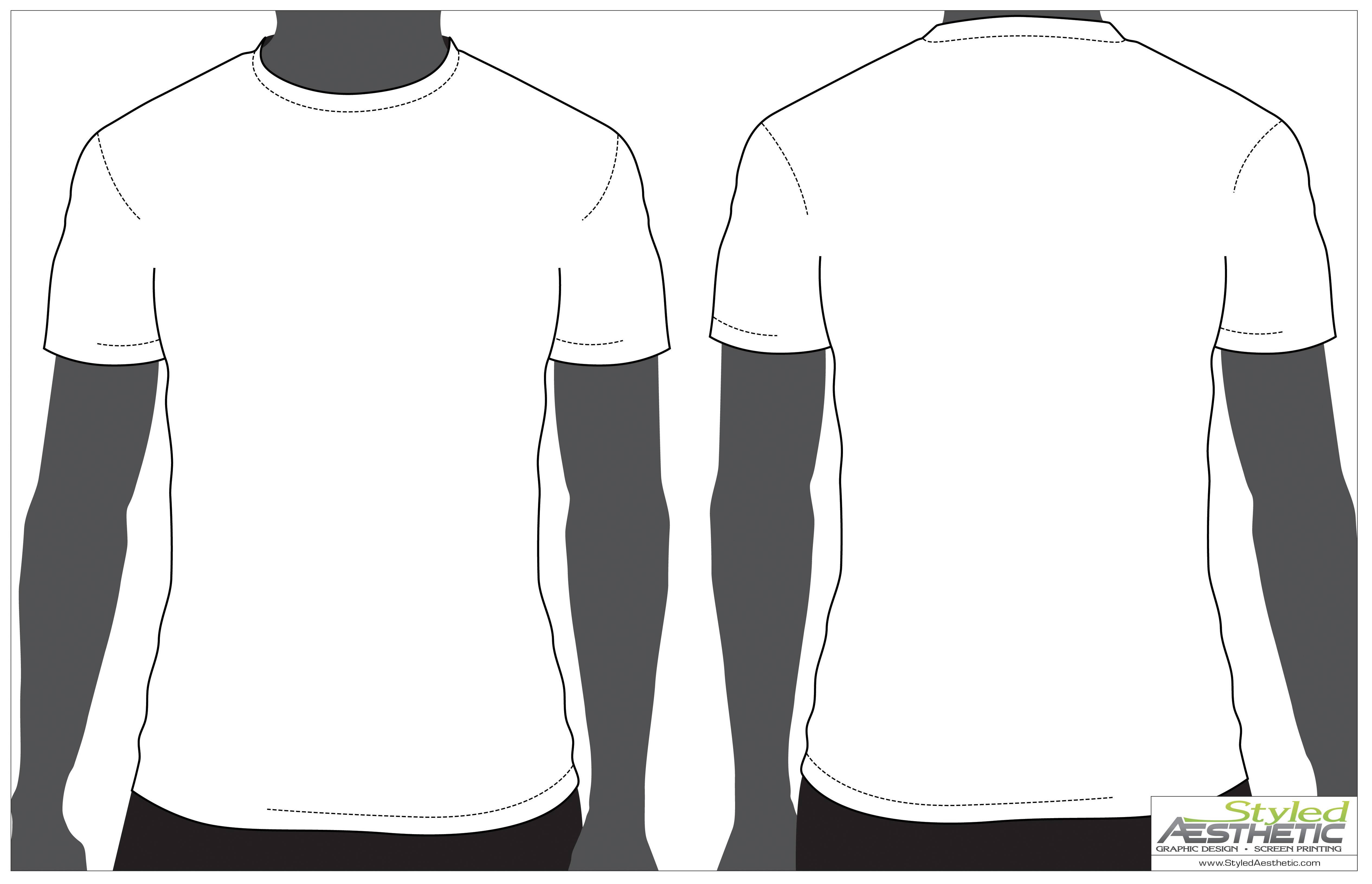 large t shirt template - Clip Art Library In Blank T Shirt Outline Template