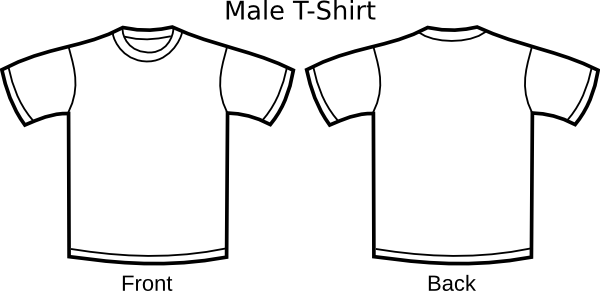 White T Shirt Outline