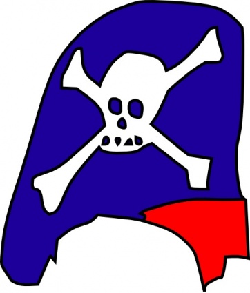 Cartoon Pirate Hat Skull Bones clip art - Download free Other vectors