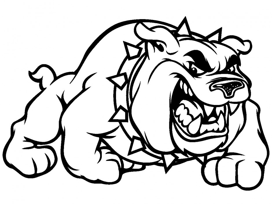 UGA Mascot Clip Art 231045 Georgia Bulldog Coloring Pages