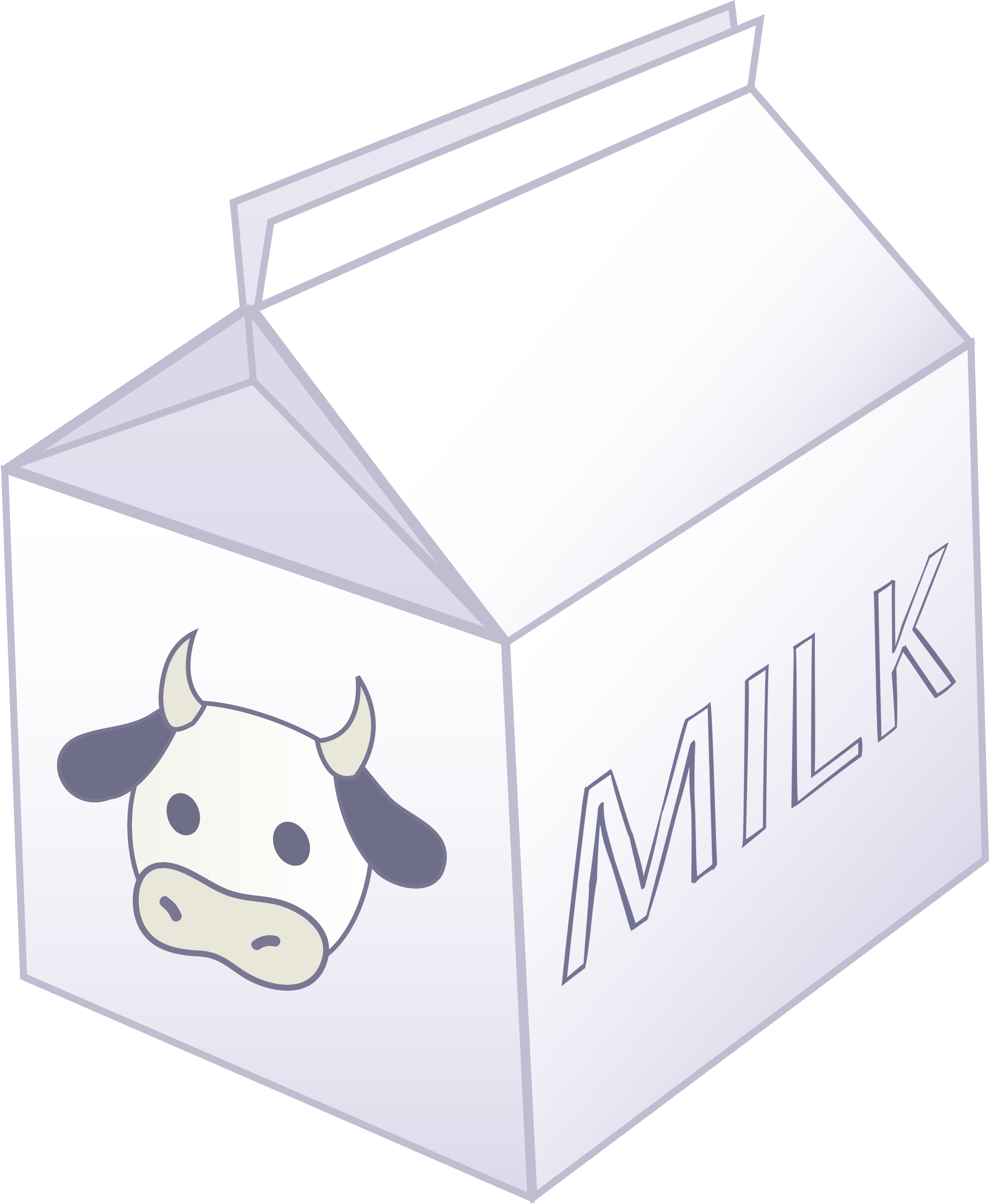 Half Pint Carton of Milk - Free Clip Art