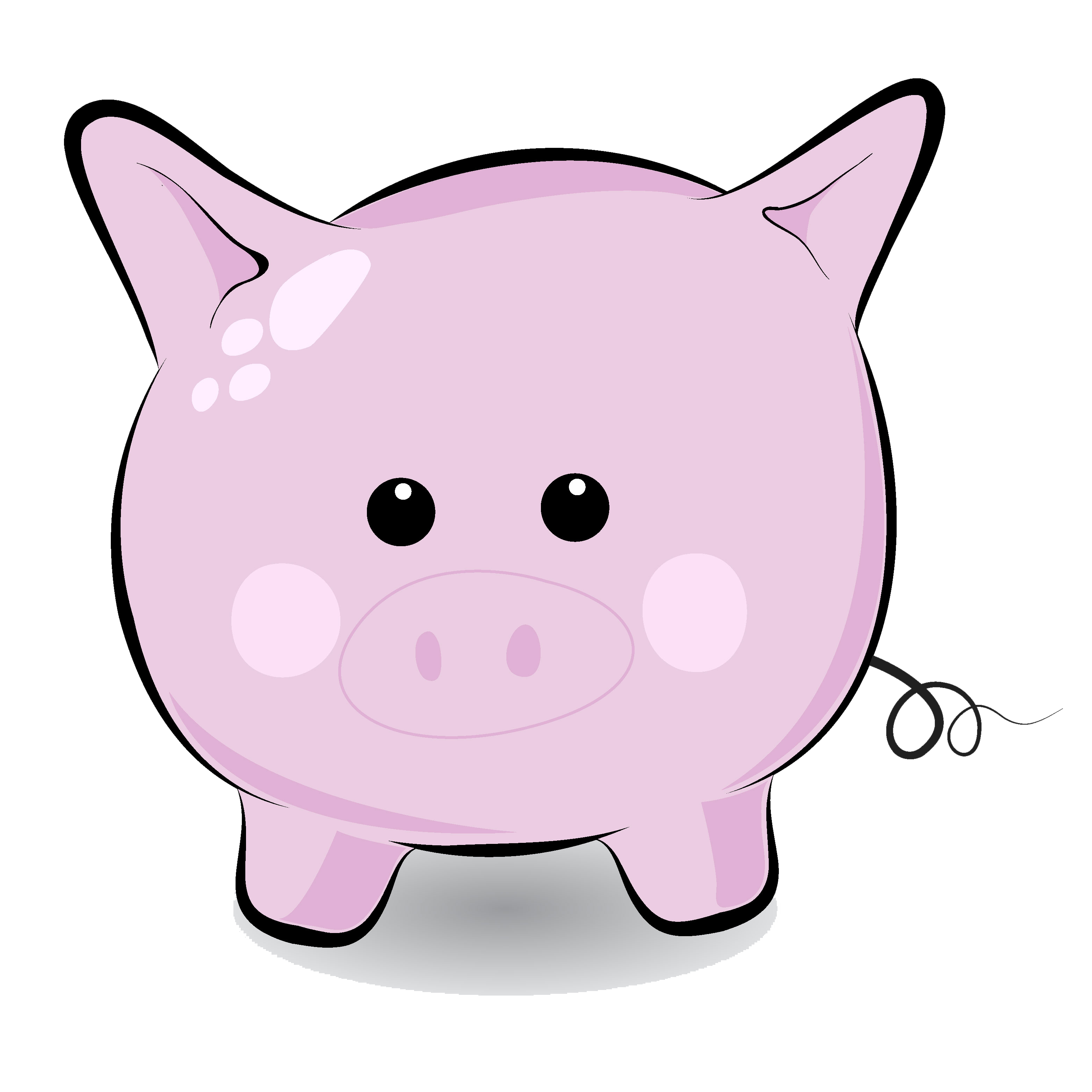 Cute Cartoon Pigs - Clipart library
