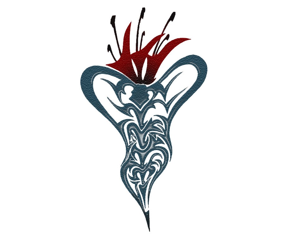 Tribal Love Lilly - Flower Tattoo Design | TattooTemptation