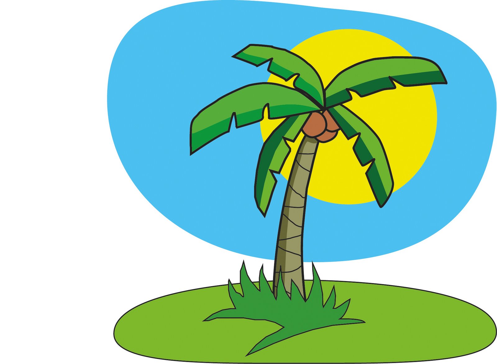 Cartoon Coconut Tree 