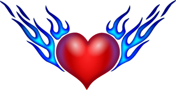 Coloring Pages Of Hearts With Wings - Clipart library