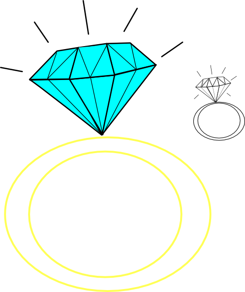 Diamond Ring clip art - vector clip art online, royalty free 