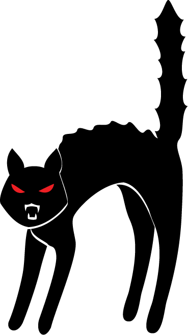 Halloween Black Cat Clip Art - Clipart library