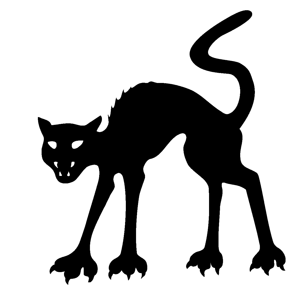 Halloween Cat Silhouette Clip Art | Halloween Wallpapers 2014