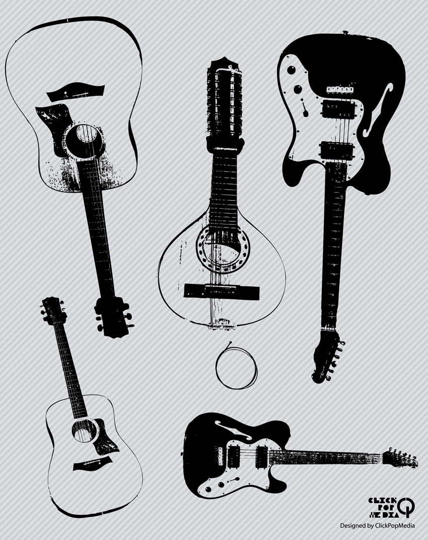 guitar vector clip art free download - photo #40