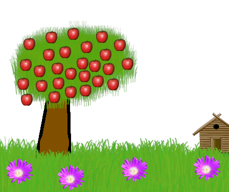 Apple Tree Cartoon Pictures