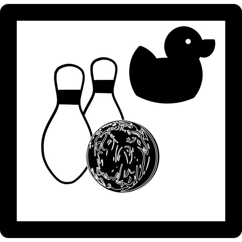 Clipart - Duckpin Bowling Icon
