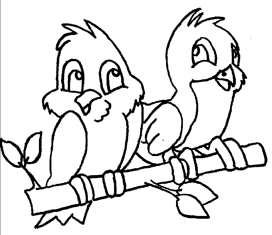 Coloring Pages For Kids Birds - Emperor Kids
