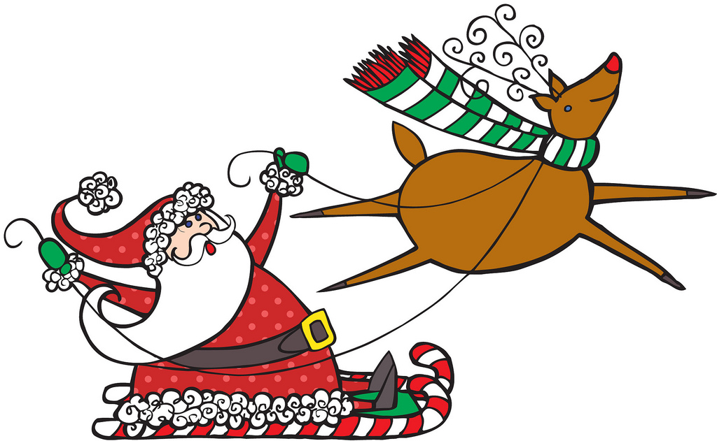 Images Of Santa And Reindeer