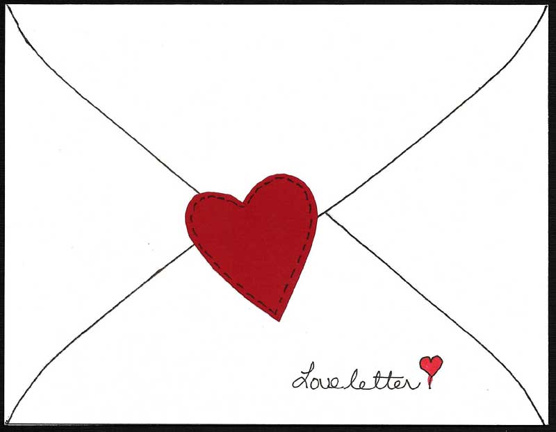Make Faux Appliqu� Heart Valentines - Greeting Card Ideas - Aunt 