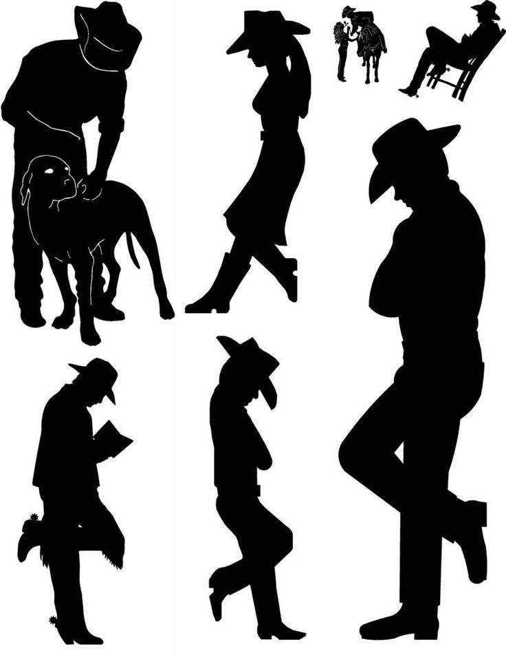 silhouette western - Google Search | pics | Clipart library