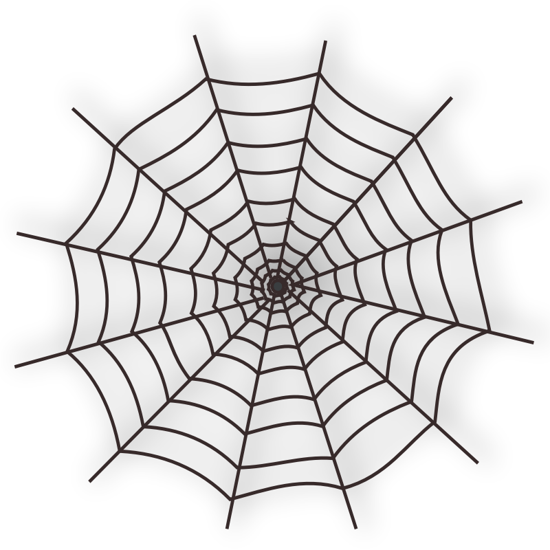 Clipart - Halloween Spider Web Icon