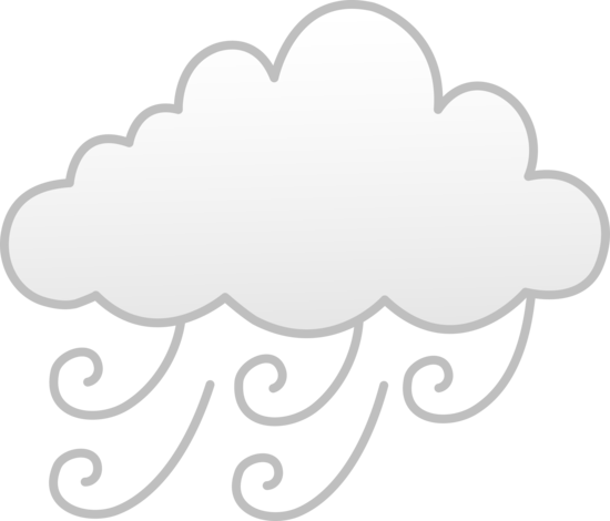 Windy or Foggy Weather - Free Clip Art