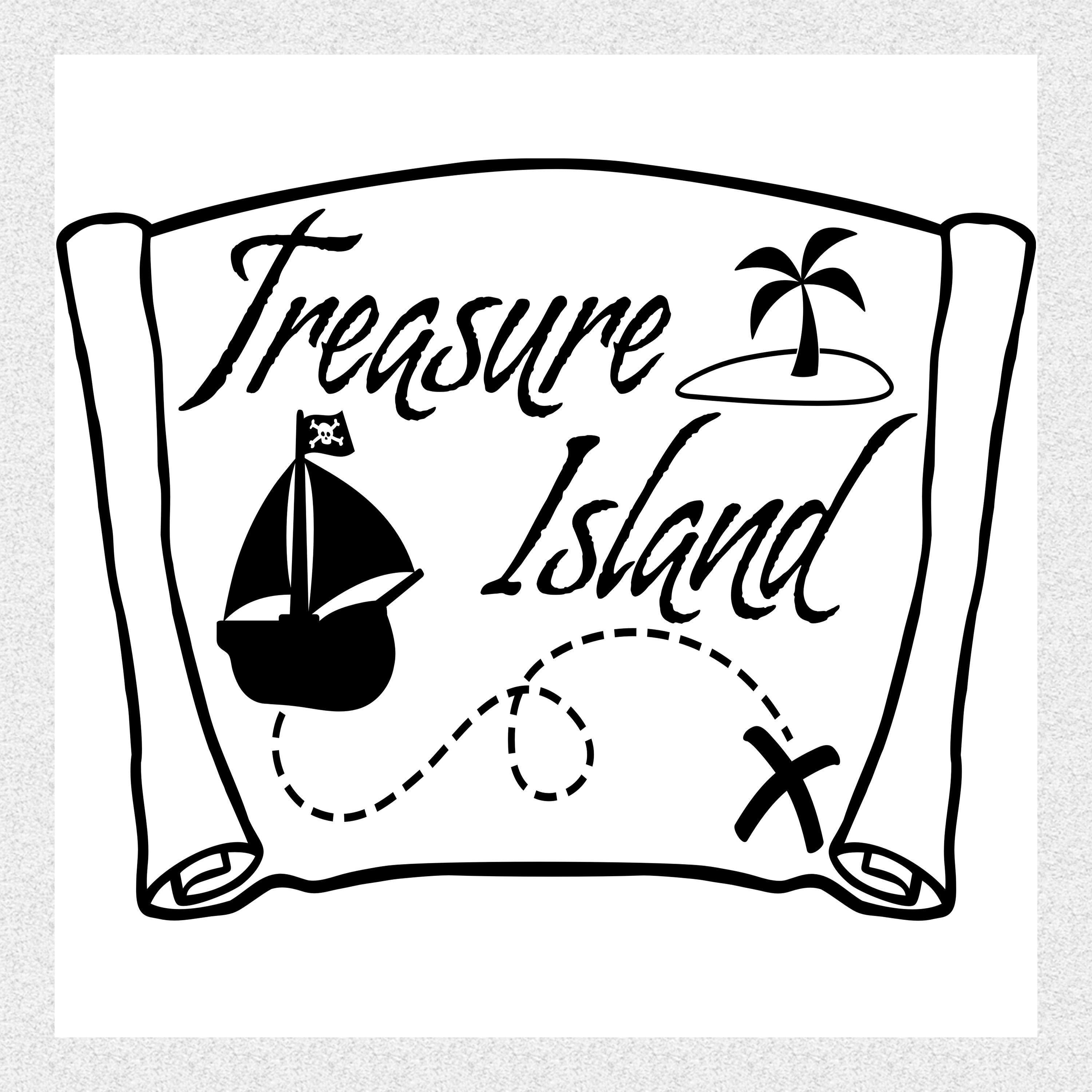 Wallpapers For  Treasure Map Background Black And White