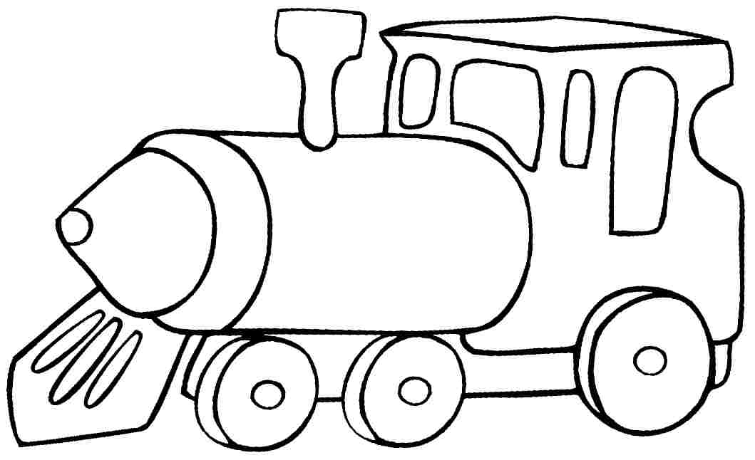 Colouring Pages Transportation Train Free Printable For Kids 