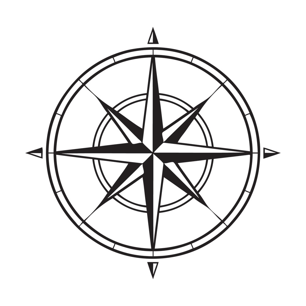 Compass Clip Art Outline - Clipart library